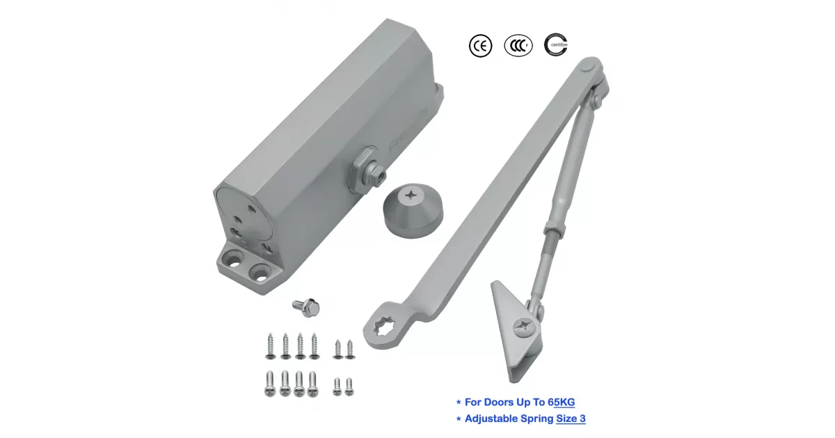 FR5023AW Hydraulic Automatic Commercial Door Closer, Adjustable Spring ...